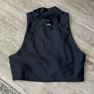 Alo Mock Neck Crop Top